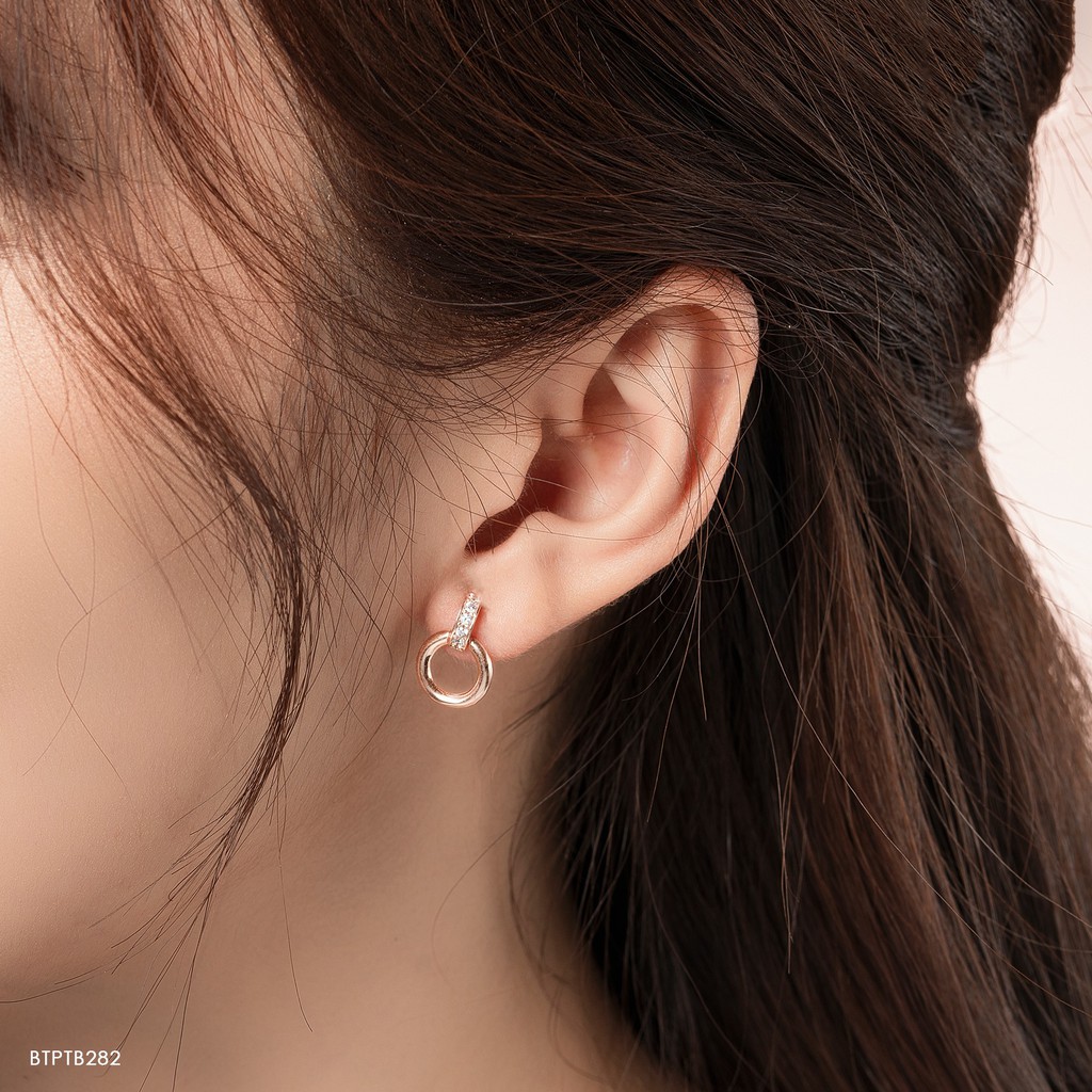Bông tai vàng 14k BTPTB282 Huy Thanh Jewelry