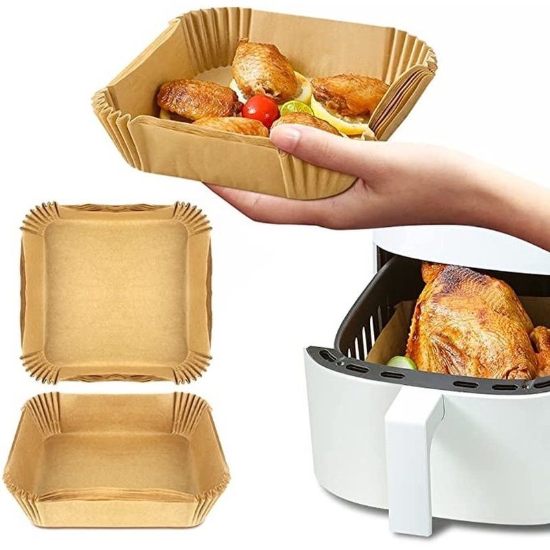 Bộ 50/100 Tấm Lót Nướng Bánh Hình Chữ Nhật Cách Nhiệt Tiện Dụng