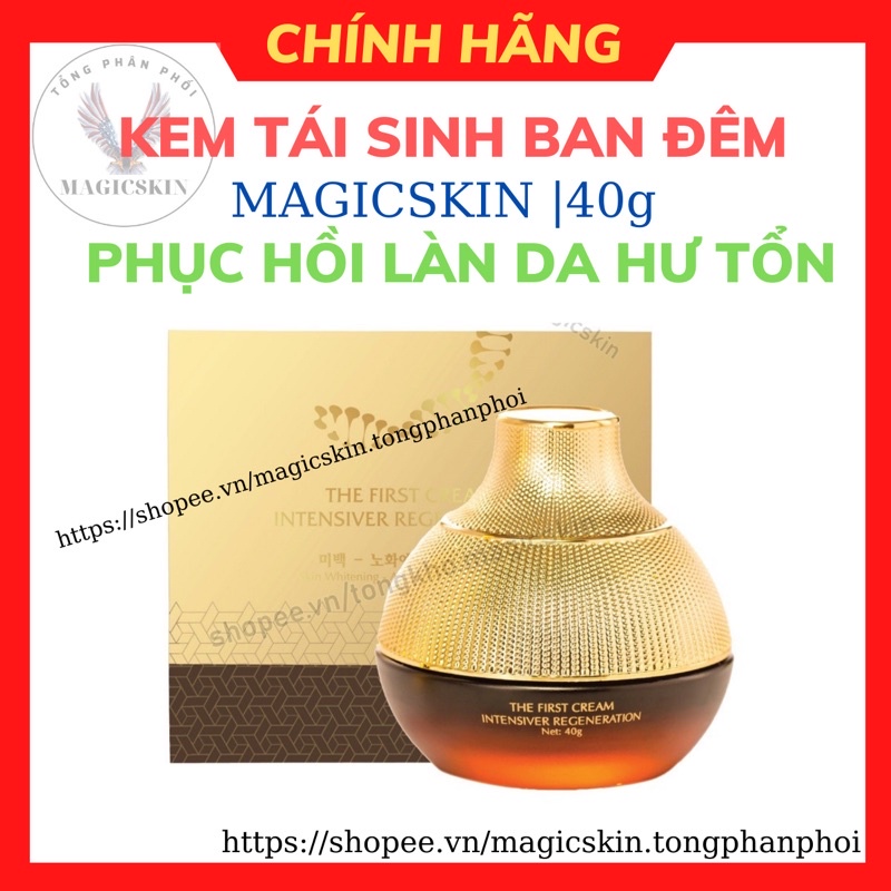 Kem tái sinh MagicSkin,Kem dưỡng da ban đêm,kem dưỡng ẩm,dưỡng trắng,phục hồi lão hóa da 40g
