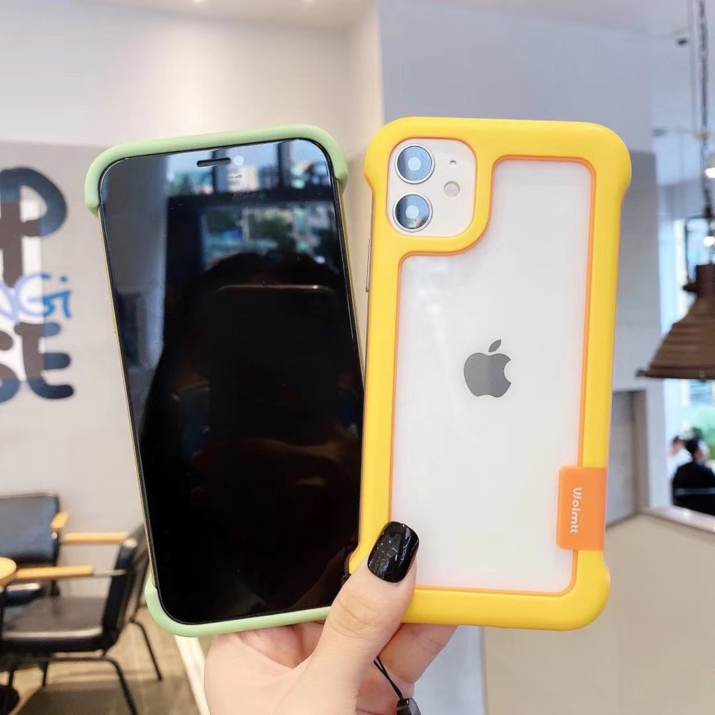 Novelty Constract Colors Bumper iPhone12 11 Pro Xs max XR 7/8plus SE2020 Phone Cover Full Korea Casing | BigBuy360 - bigbuy360.vn