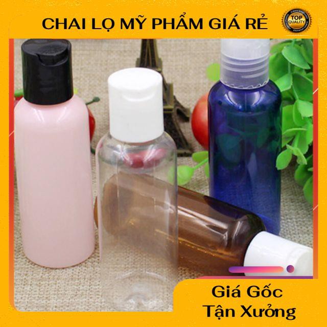 Chai Chiết Mĩ Phẩm ❤ RẺ VÔ ĐỊCH ❤ Chai nhựa pet nắp nhấn 100ml,50ml,30ml,20ml chiết mỹ phẩm , phụ kiện du lịch