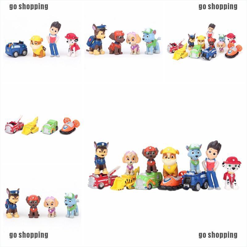 {go shopping}12 pcs Fashion Nickelodeon Paw  Patrol  Mini Figures Toy  Playset Cake Toppers