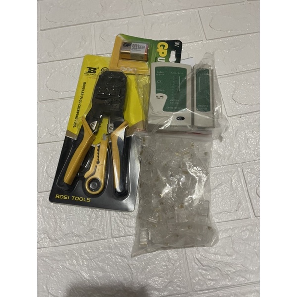 Combo kìm bossi 3468 + test mạng + 100 hạt mạng giá sỉ