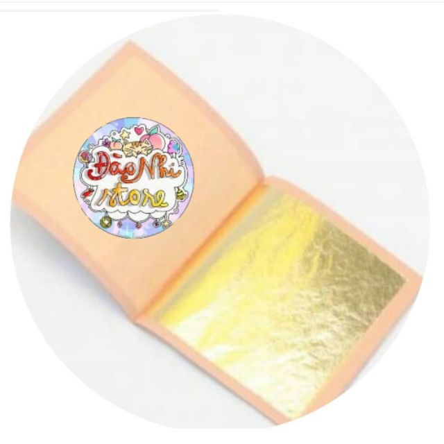 Lá dát vàng công nghiệp 9x9cm nhiều màu sắc dùng trong dát nội thất hoặc bỏ vào slime resin