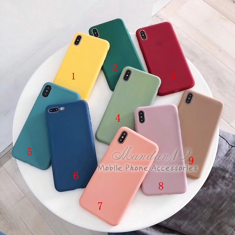 Ốp điện thoại mềm mặt nhám màu trơn bằng cao su dành cho Huawei Nova 5t Y7 Y9 Prime 2019