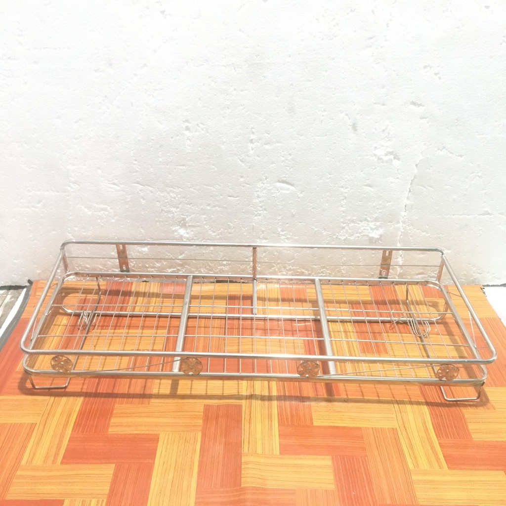 KỆ ÚP CHÉN LY CÓ LÙA MÓC TREO TƯỜNG INOX CAO CẤP - RO38LC1 -