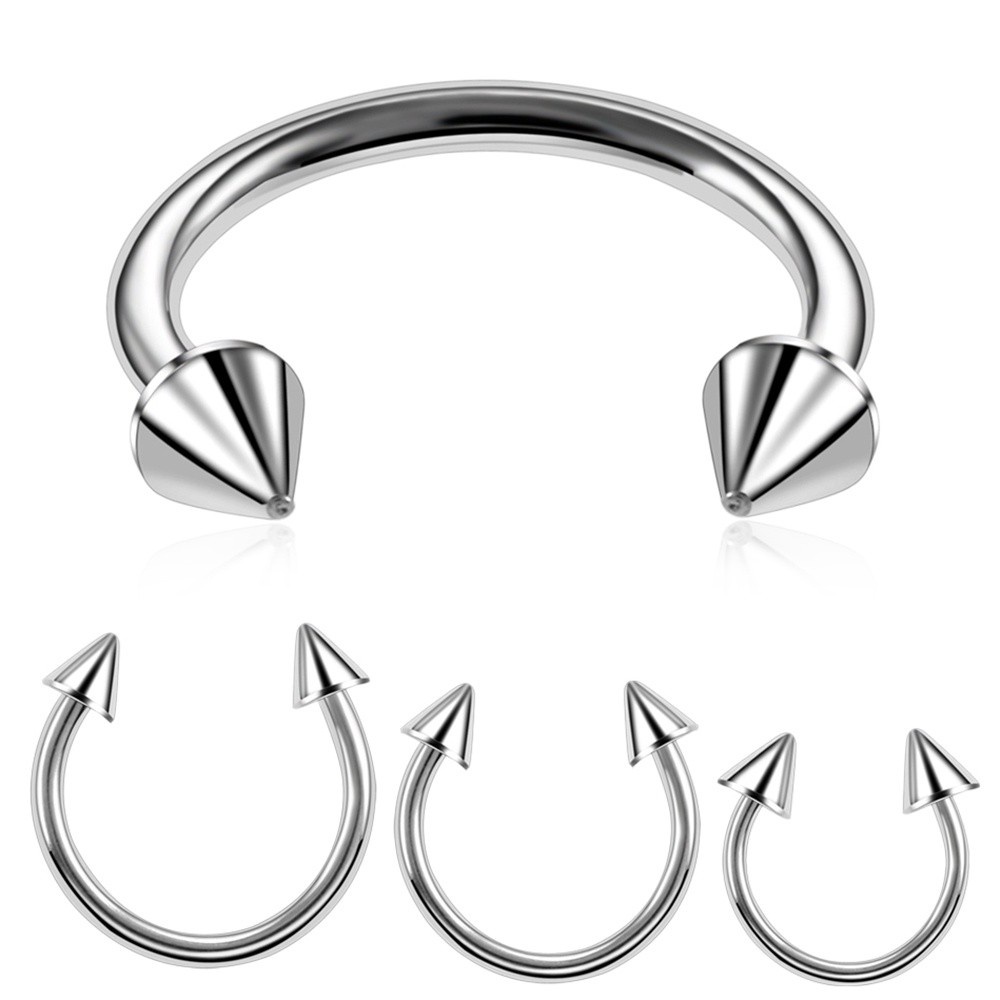 Set 2 Khuyên Mũi Hình Chữ C Nhiều Màu Thời Trang Cho Nam Và Nữ