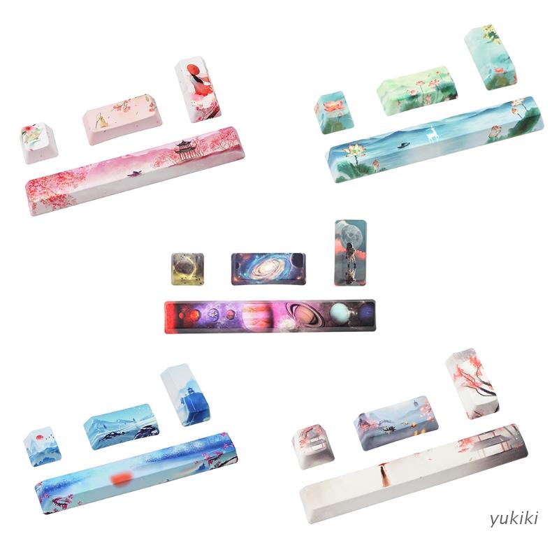 Bộ Phím Rời 4 Nút 5 Mặt Cá Tính Cho Bàn Phím Cơ