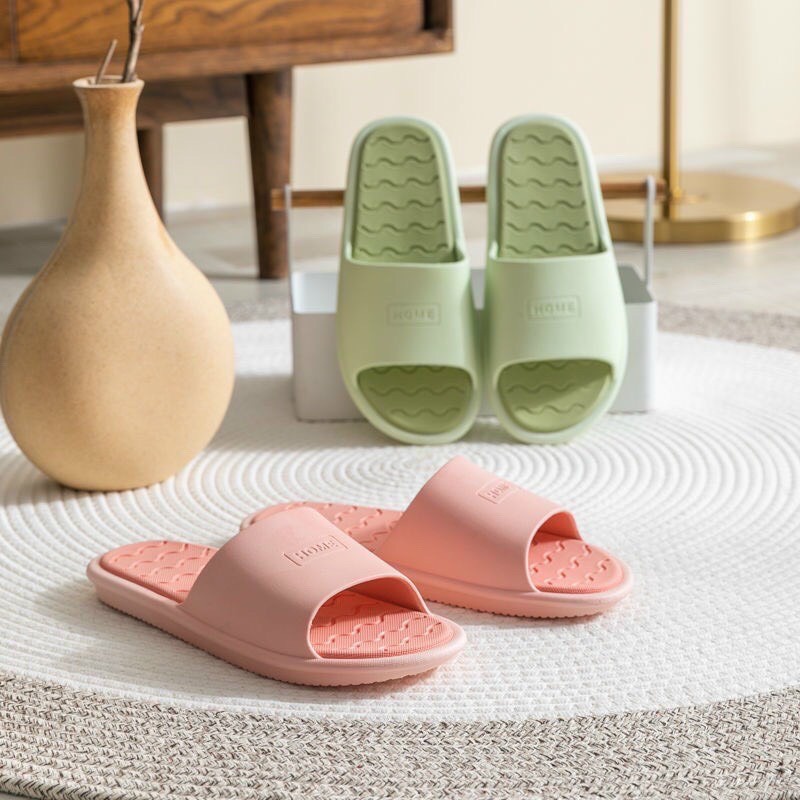 Dép Đi Trong Nhà Unisex, Cao Su Chống Trợt, Siêu Êm
