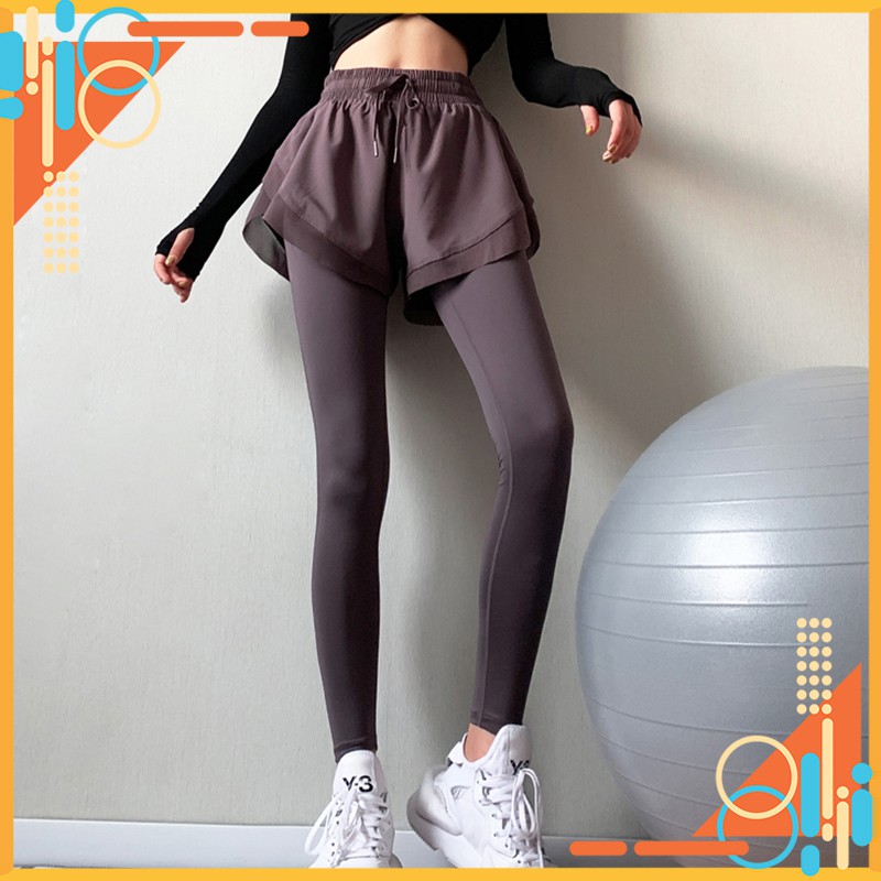 Quần tập Gym nữ Louro QF30 có quần Short liền che khuyết điểm , co giãn 4 chiều, thoáng mát, tập Yoga, Gym