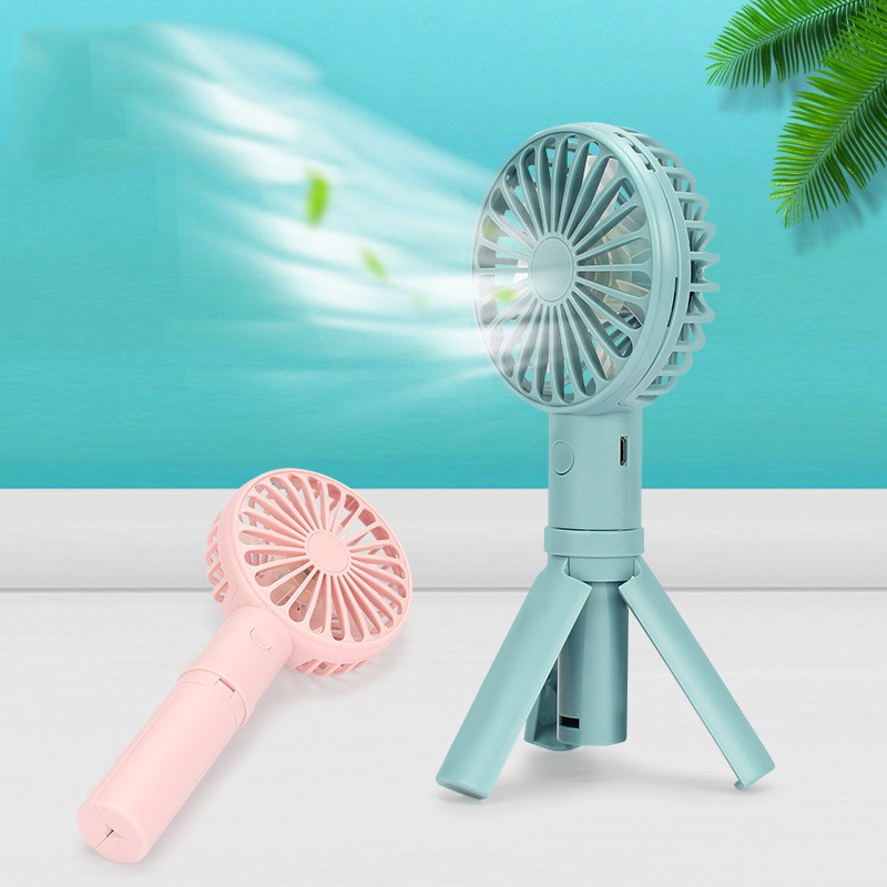 Quạt Mini Cần Tay Có Chân Đứng 3 Tốc Độ Gió Sạc Tích Điện Nhiều Lần | BigBuy360 - bigbuy360.vn