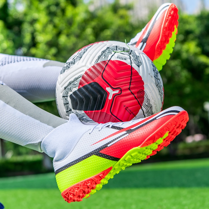 kích thước ： 35-45 C Ronaldo Assassin Youth TF Giày bóng đá cao cấp dành cho nam, Giày Futsal sân cỏ nhân tạo trong nhà và ngoài trời