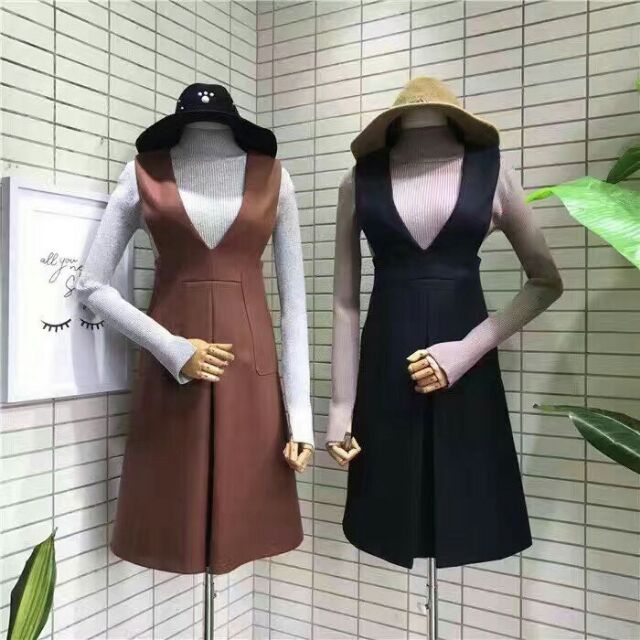 Váy yếm dạ cao cấp