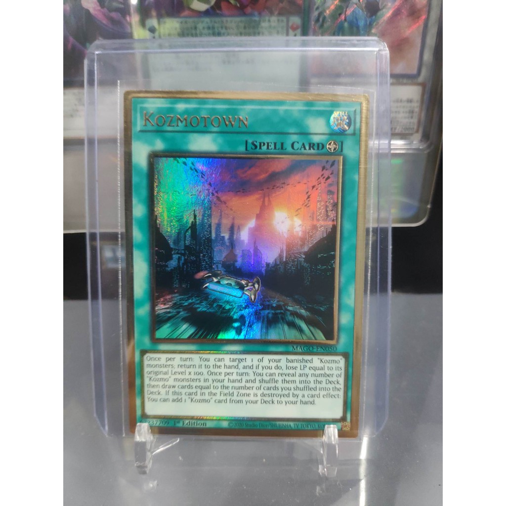 [ Dưa Hấu Yugioh ] Lá bài thẻ bài Kozmotown - Premium Gold Rare - Tặng bọc bài nhựa bảo quản