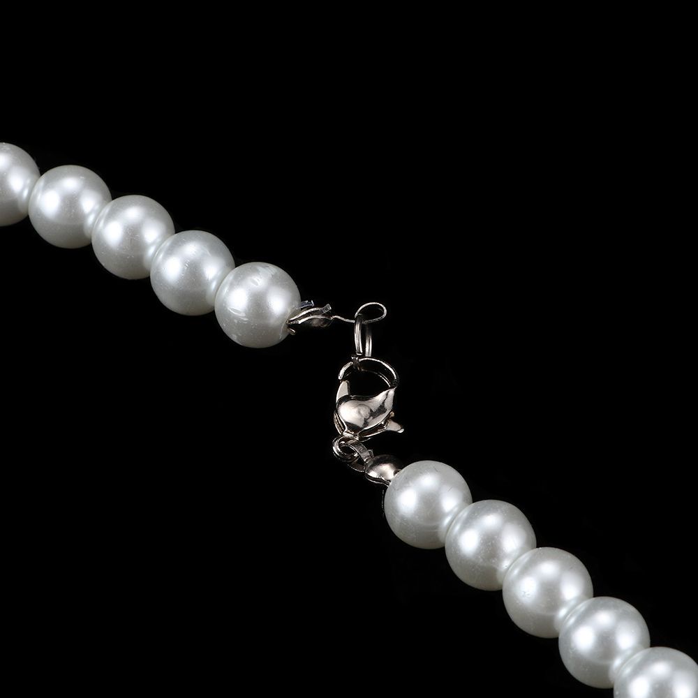 Vòng cổ chuỗi hạt ngọc trai trắng 7-8mm sang trọng thời trang cho nữ