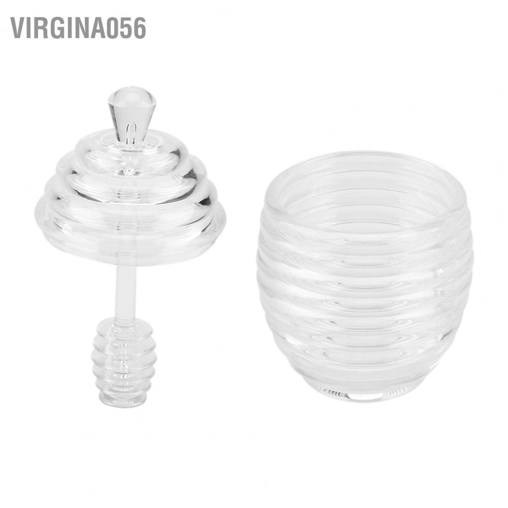 Lọ đựng mật ong hình tổ ong trong suốt 265ml có ống nhỏ giọt để bảo quản và pha chế