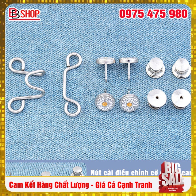 Set Nút Cài Điều Chỉnh Nút Bóp Eo Lưng Quần Tiện Lợi Dành Cho Bạn Nữ
