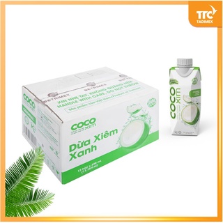 Nước dừa Cocoxim Xiêm Xanh 330ml P12 - Thùng