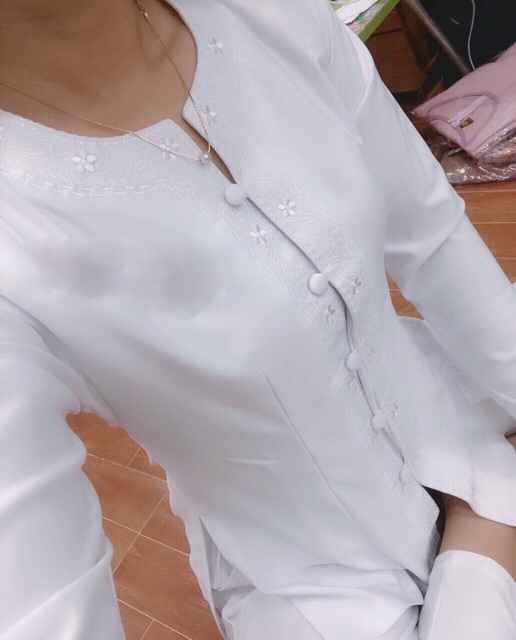 Thun Bà Lai Màu Trắng & Đen # Đồ Lam Đi Chùa # Quần Áo Nữ