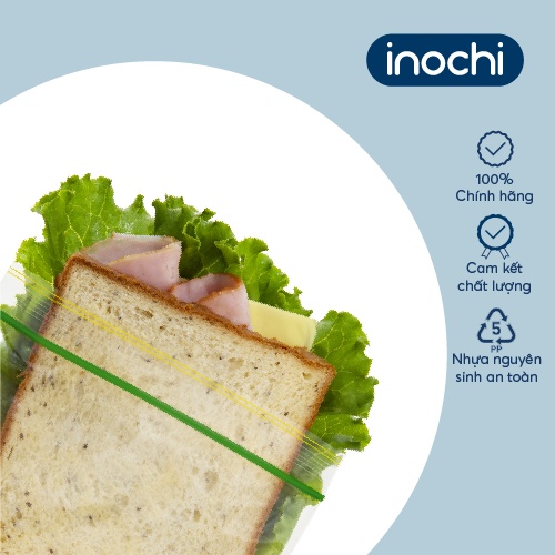 hộp 20 Túi zipper đa năng Inochi - Shinshen 1L (loại bấm )