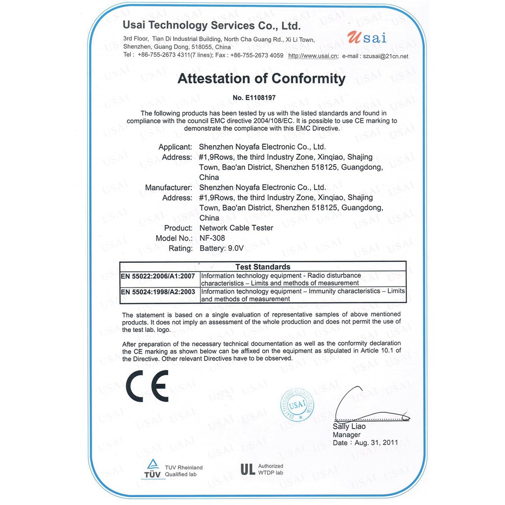 Bộ test cáp mạng đa năng NF-308 Noyafa chính hãng. BH 12 tháng