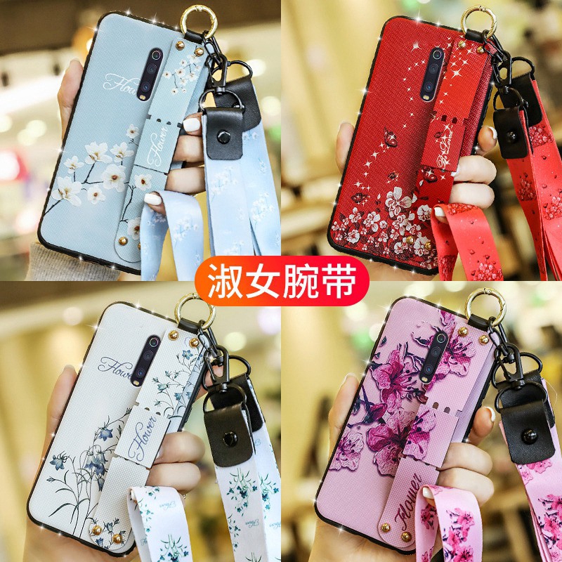 Redmi K20 Pro 7A 7 Note 4X 4 Note 5A Prime 5 Pro Xiaomi Mi Play Max 3 Max 2 Stand Wrist Strap Phone Case Free Lanyard