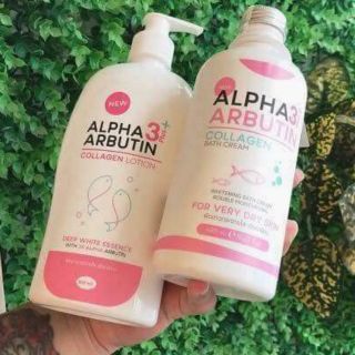 SỮA TẮM TRẮNG VÀ KEM BODY COLLAGEN ALPHA ARBUTIN