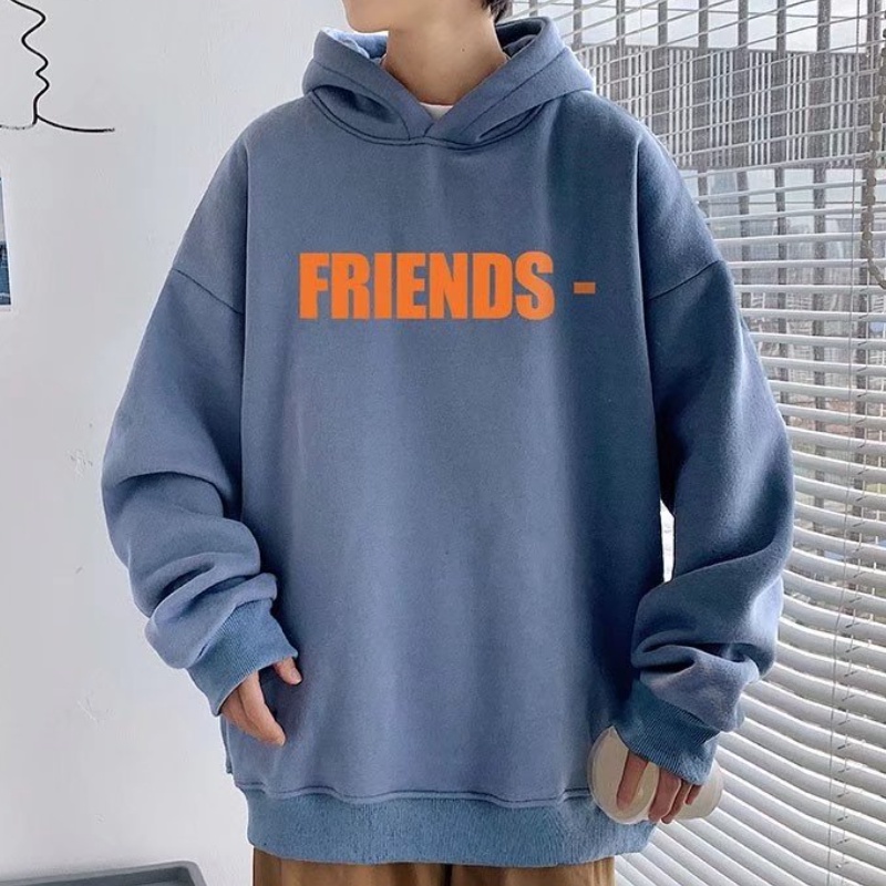 Áo Hoodie dài tay in chữ V thời trang cho nam size M-5XL