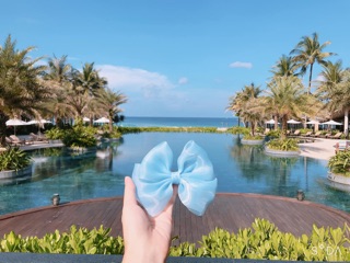 Kẹp tóc nơ voan