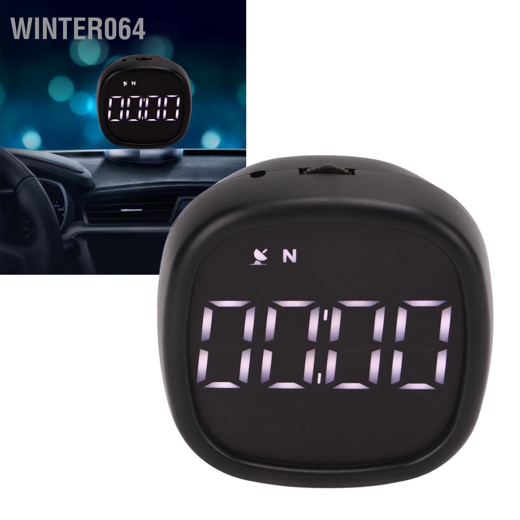 Màn hình hiển thị HUD 5V trên ô tô Báo động quá tốc độ chính xác cao Đồng hồ GPS kỹ thuật số đa năng Winter064