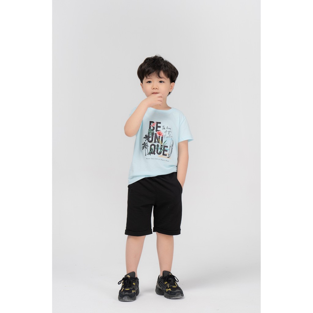 Áo phông YODY trẻ em mềm mịn in be unique KID4002