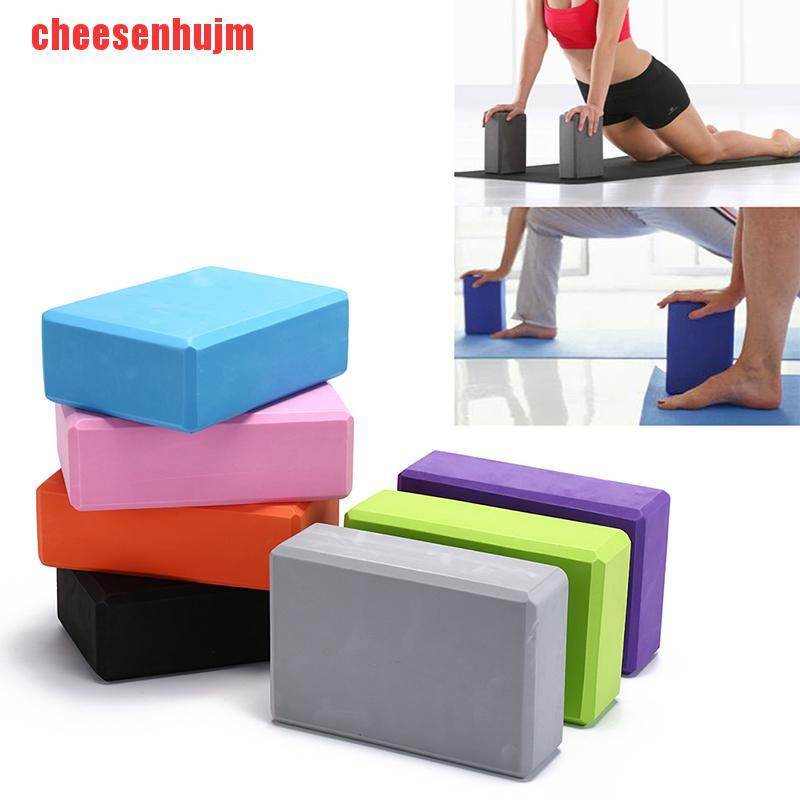 [cheesenhujm]yoga block exercise fitness sport props foam brick stretching aid home pilates