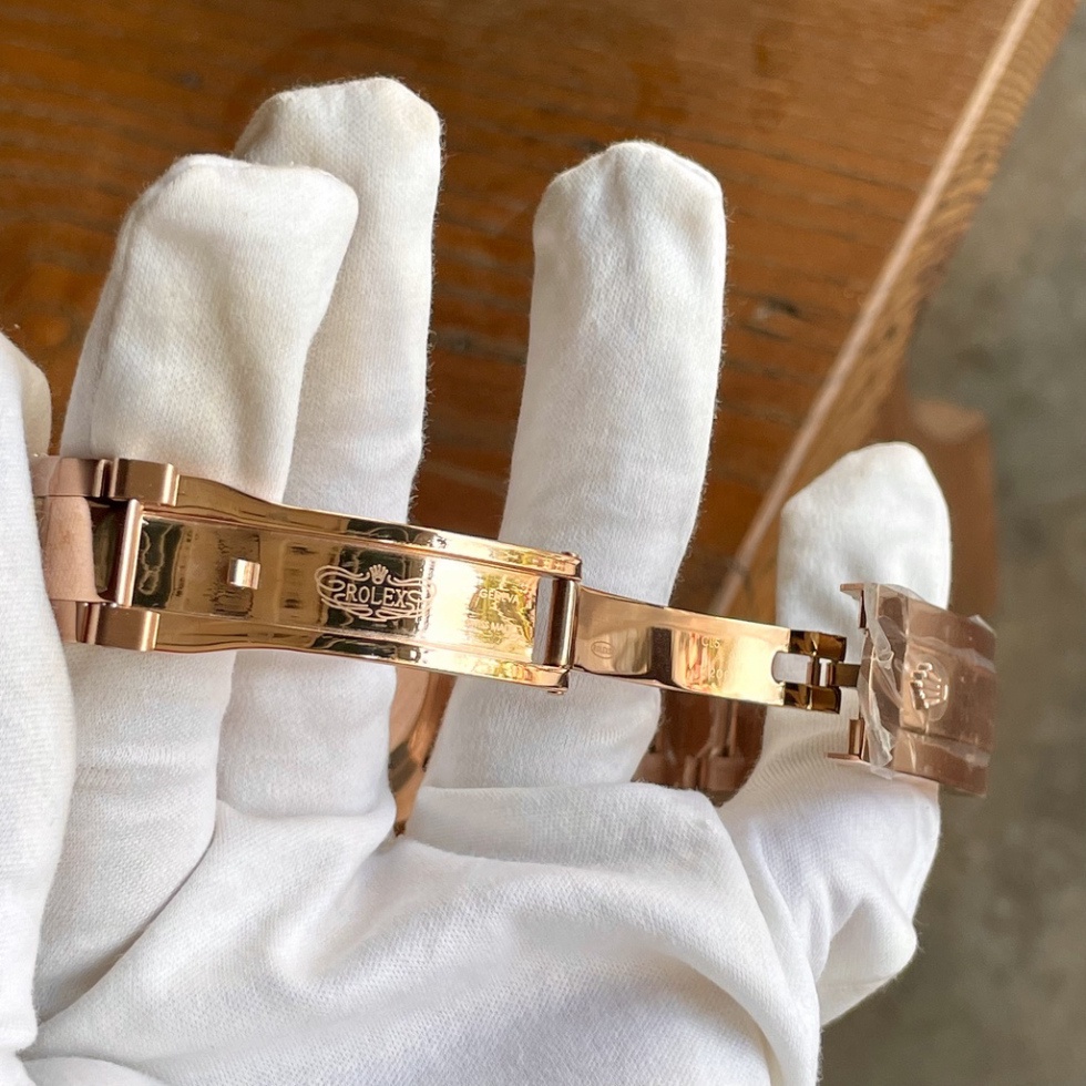 Đồng Hồ Nam RoLex Sapphire RA33 Mặt NÂU Day-Date Máy cơ Automatic Nhật Chống xước Tuyệt Đối