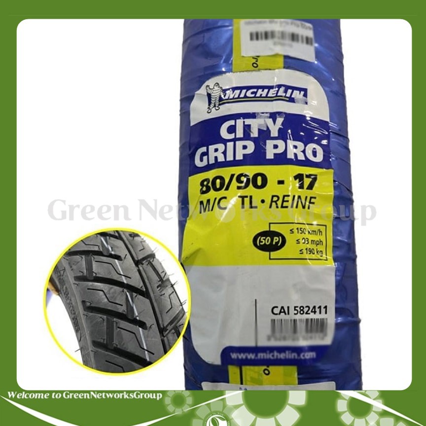 Vỏ Xe Michelin City Grip Pro 80/90 - 17 Greennetworks