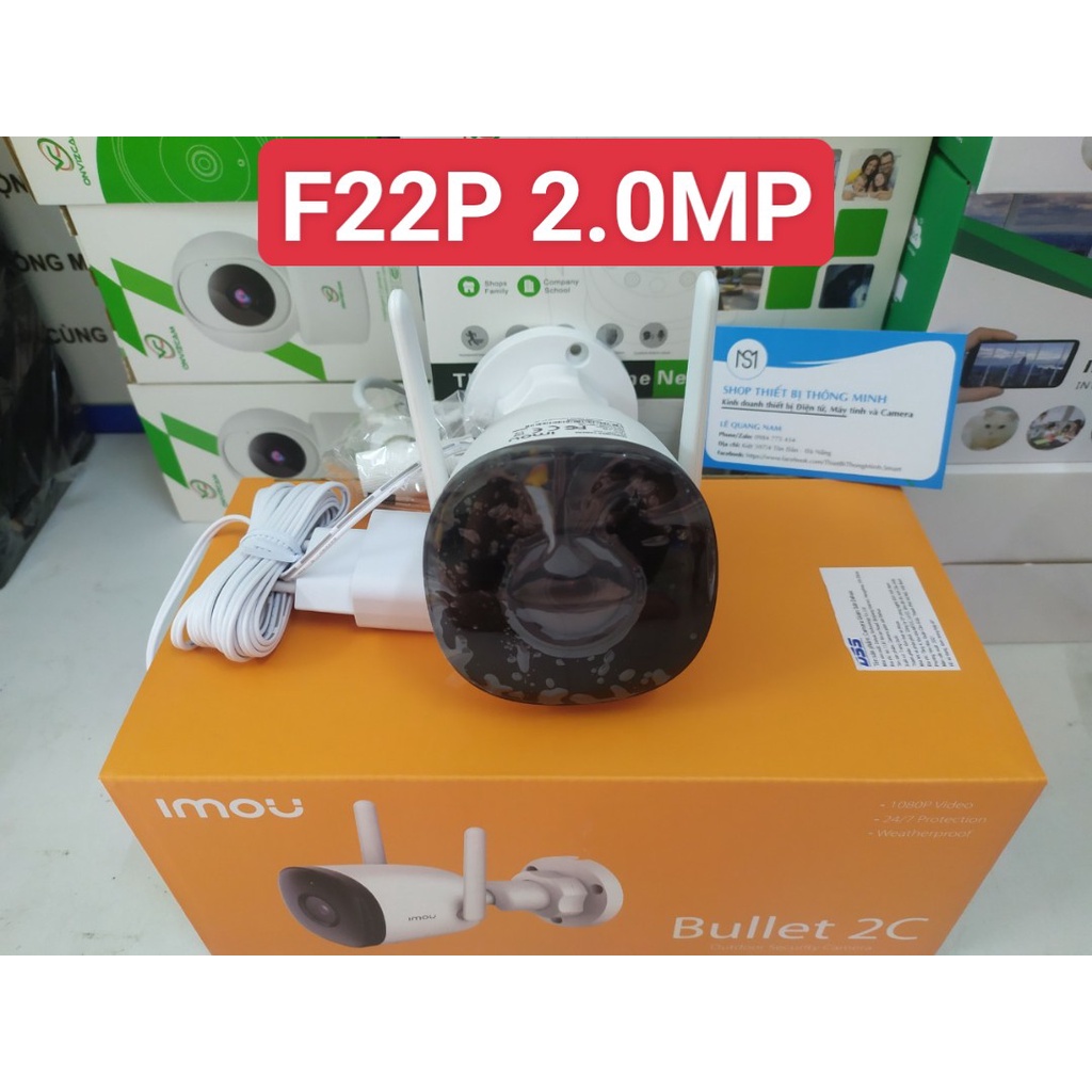 Camera IMOU F42P/F22P độ phân giải 4.0MP/2.0MP Ngoài trời chống nước, chính hãng fullbox 100%