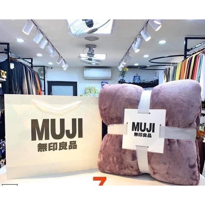 Chăn Lông Thỏ Muji blanket 2020 (ảnh thật)