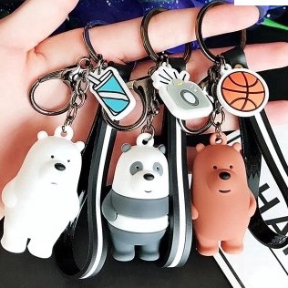 Thú bông thiết kế ba nhân vật gấu trong phim hoạt hình We Bare Bears dễ thương