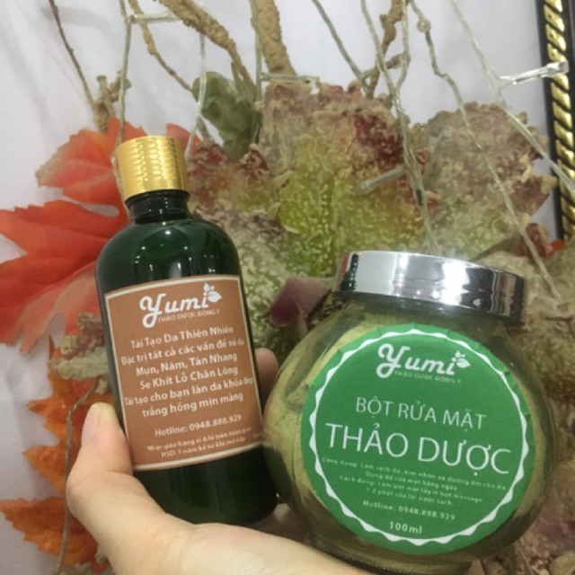 Bột rửa mặt yumi