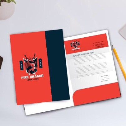 In 200 Folder kẹp báo giá chỉ 160.000 đ/ Giấy C300 / Kích thước 22x31x7 cm