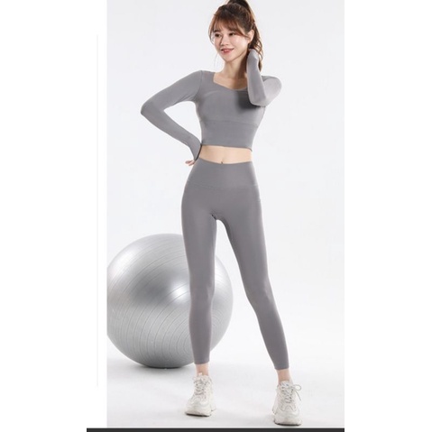 Bộ quần thể thao áo tập gym yoga nữ qc2