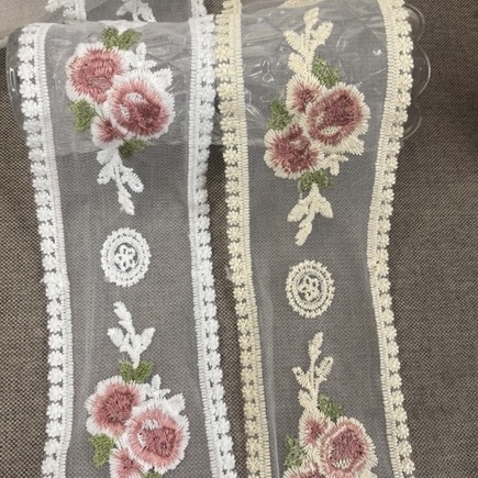 Ruy băng ren thêu hoa nhiều mẫu nhiều kích thước