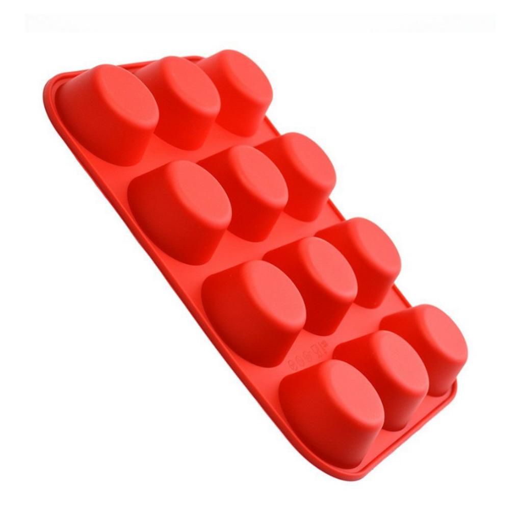 Khuôn Silicone Làm Bánh &amp; Socola 12 Ngăn Hình Trứng Giáng Sinh