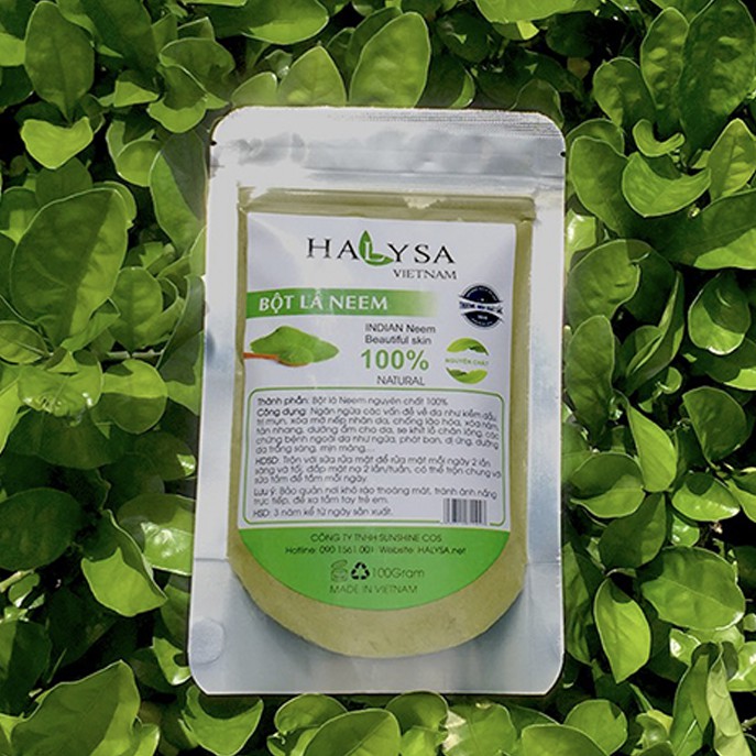 100Gram Bột Lá Neem Nguyên Chất - Da sáng mịn, ngăn ngừa mụn