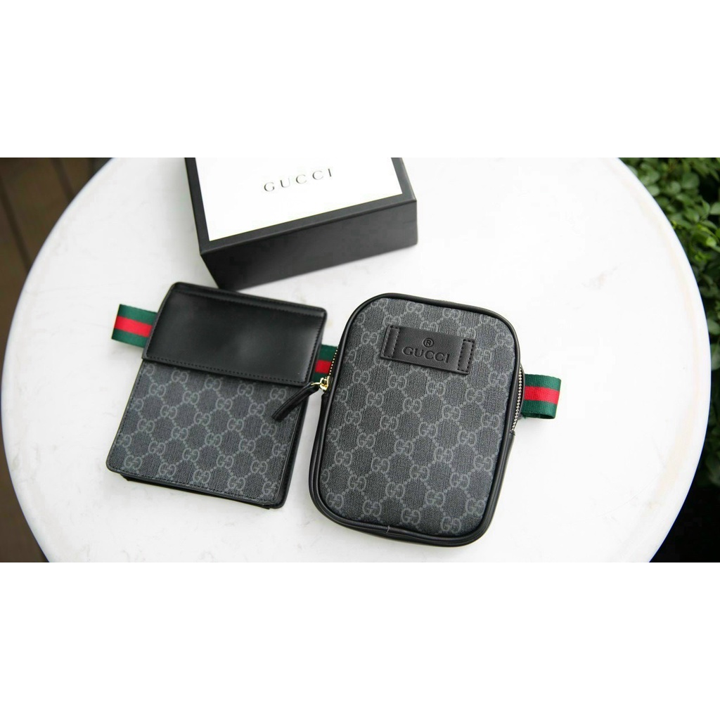 TÚI NAM ĐEO BỤNG GUCCI 2 CHI TIẾT FULLBOX VINKYSHOPTK HÀNG SẴN