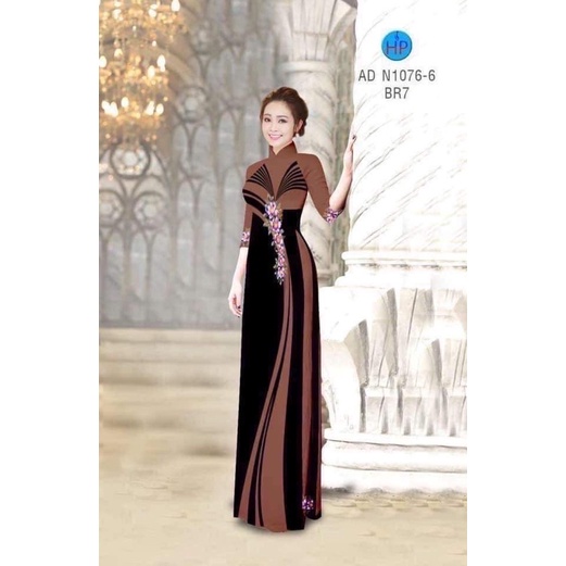 VẢI MAY ÁO DÀI IN 3D HHOA EO ĐẸP THẬT SỰ