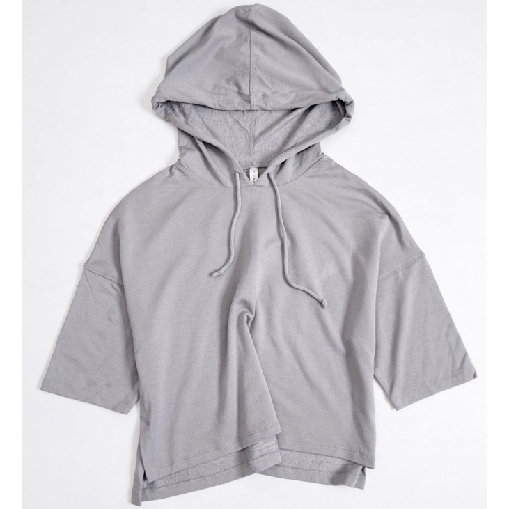 Áo Hoodie Thể Thao Nữ Dáng Croptop Tay Lỡ FABLETICS Hàng Xuất Xịn Cao Cấp Chất Thun Gân Mịn Đẹp Nặng Tay V6
