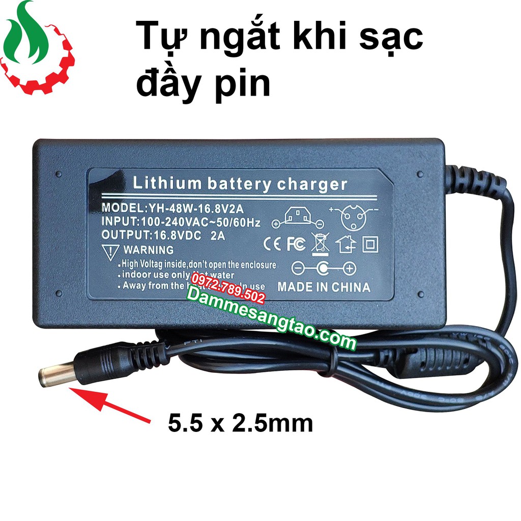 DMST Sạc 4S 16.8V-2A nguồn rời chuyên dùng cho pin Li-ion 3.7V