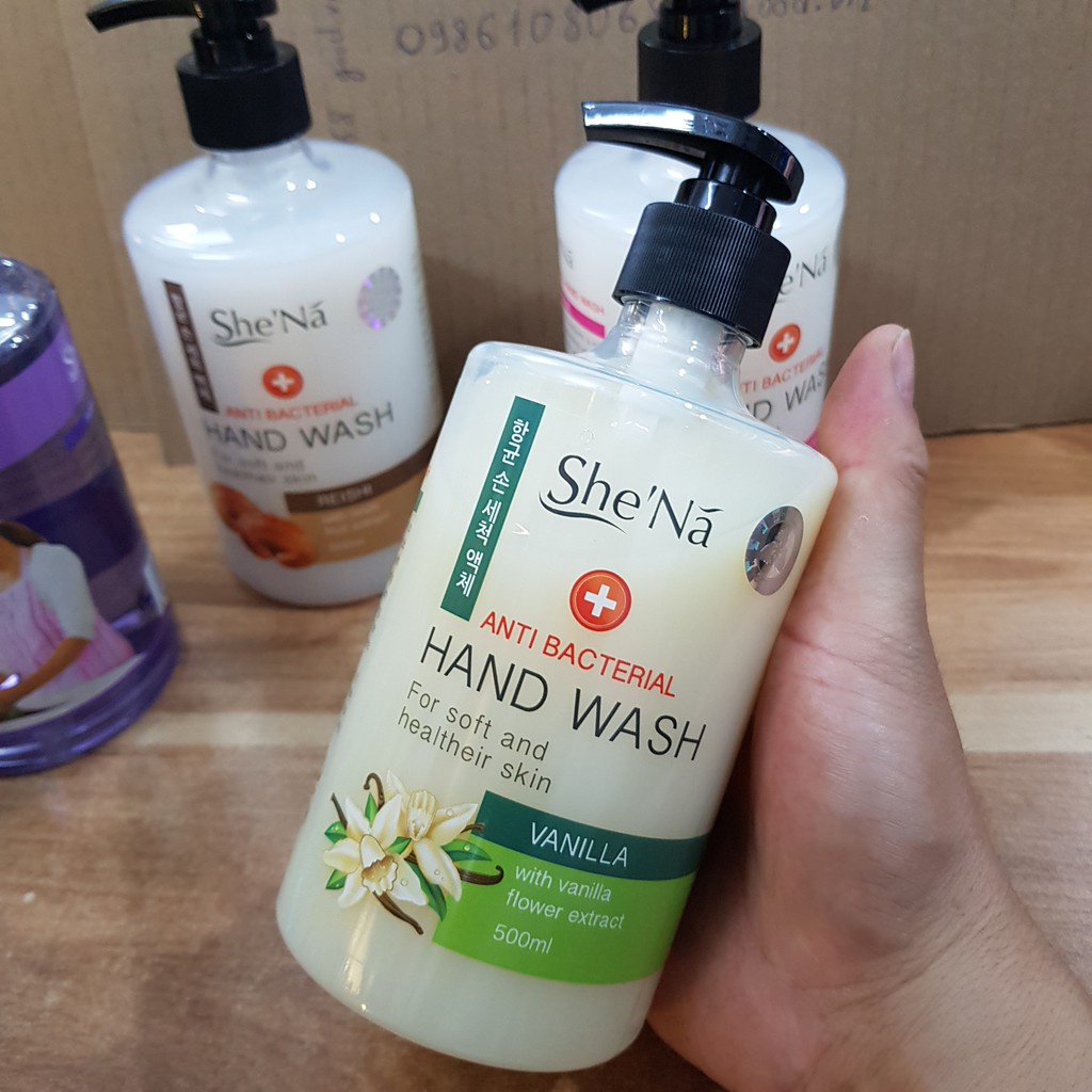[Siêu Hot] Nước rửa tay siêu diệt khuẩn SheNa Malaysia 500ml (đủ mùi) - Chiết xuất từ hương liệu,dược liệu tự nhiên