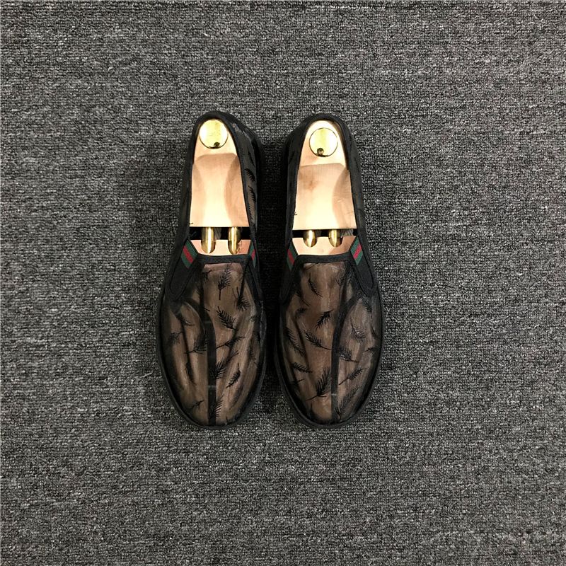 Giày Lười Vải Lưới Thoáng Khí Đế Mềm Thời Trang Mùa Hè Cho Nam