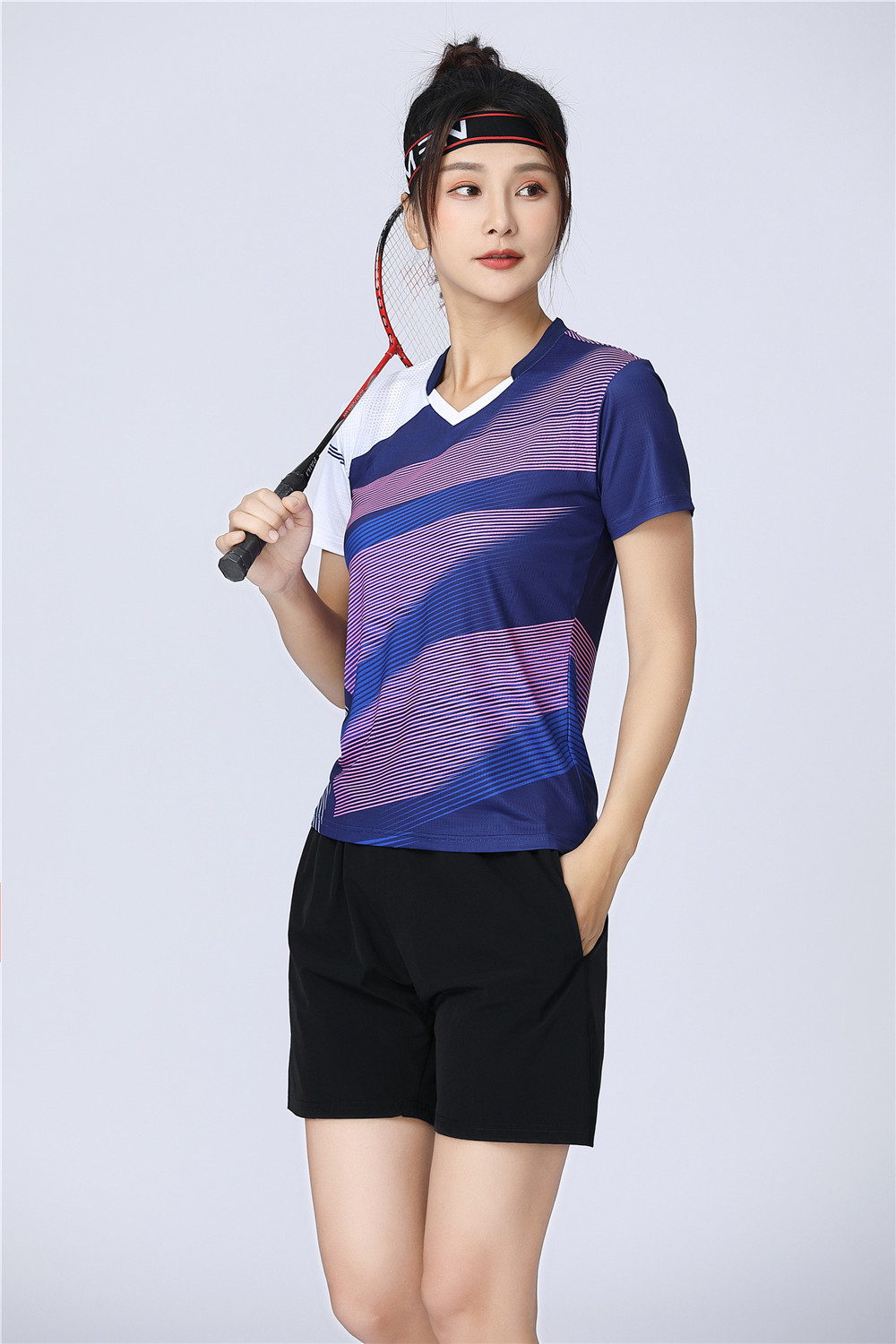 Bộ Quần Áo Thể Thao Chơi Cầu Lông / Tennis Nhanh Khô 2021 11840 Cyan-Blue